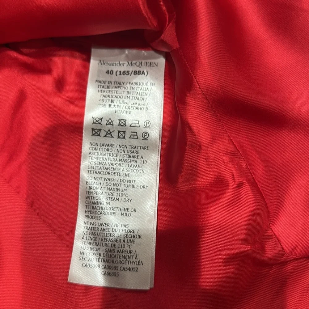 McQueen Alexander McQueen Leaf Crepe Jacket